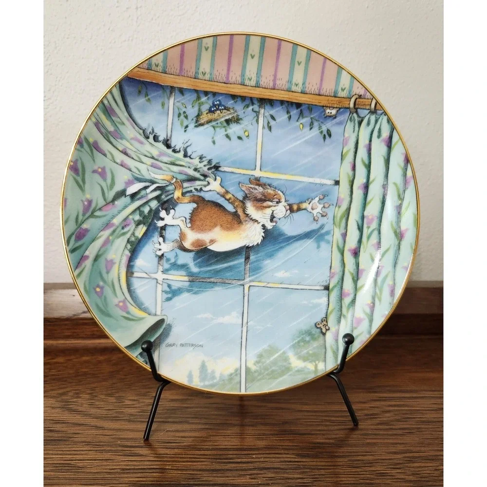 VTG 1996 Gary Patterson Comical Cats Plate F3358  